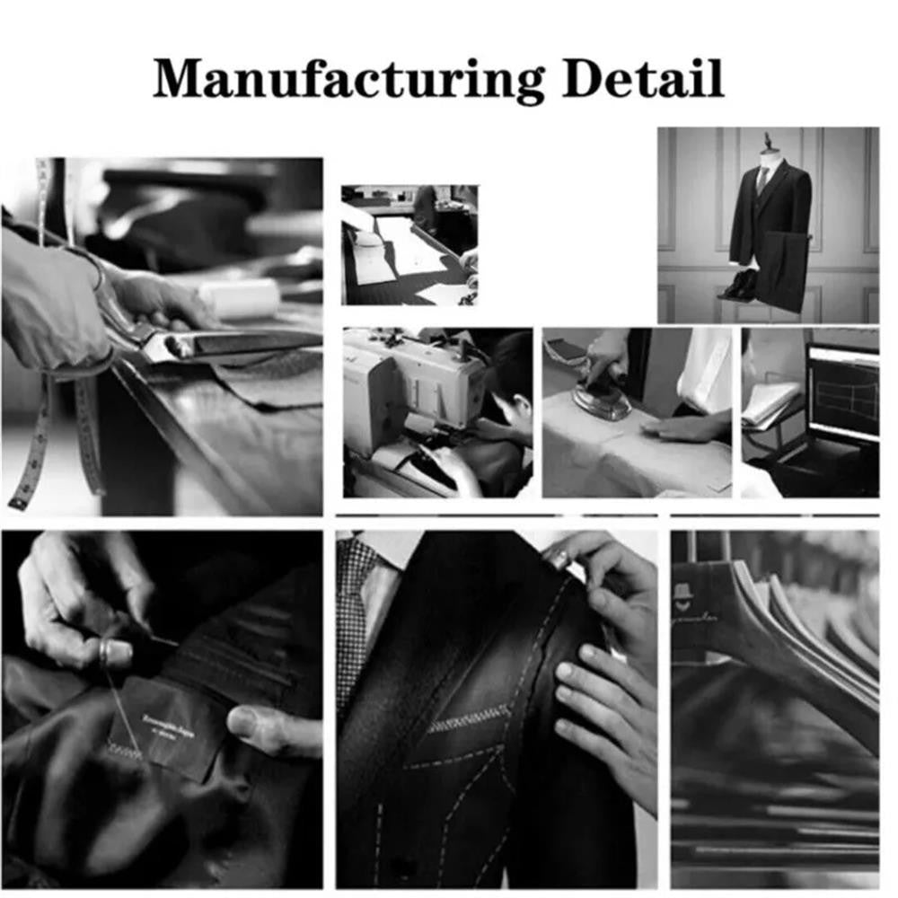 2025 Latest men's Fall Winter suit 2 piece set(Jacket+Pants) Black grey men thick business suit set Wool blend fashion Man suit