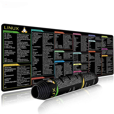 Office Mouse Pad English Linux Python Shortcut Pattern Excel Mouse Pad Desk Mat Computer Keyboard Pad Starters for Office Worker