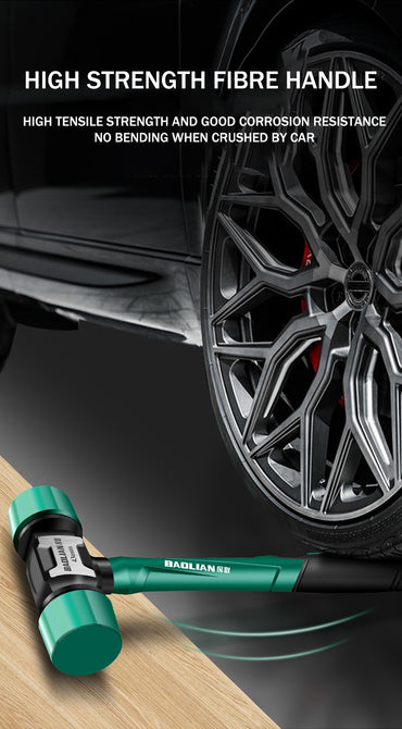 Rubber Hammer Transformable Multifunctional High Resilience Rubber Hammer Anti-vibration and Non-slip Professional Work Tools