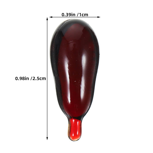 20pcs Fake Blood Capsules Realistic Prank Blood Pills Makeup Props Faux Vampire Trick Supplies Pranks For Cosplay Halloween