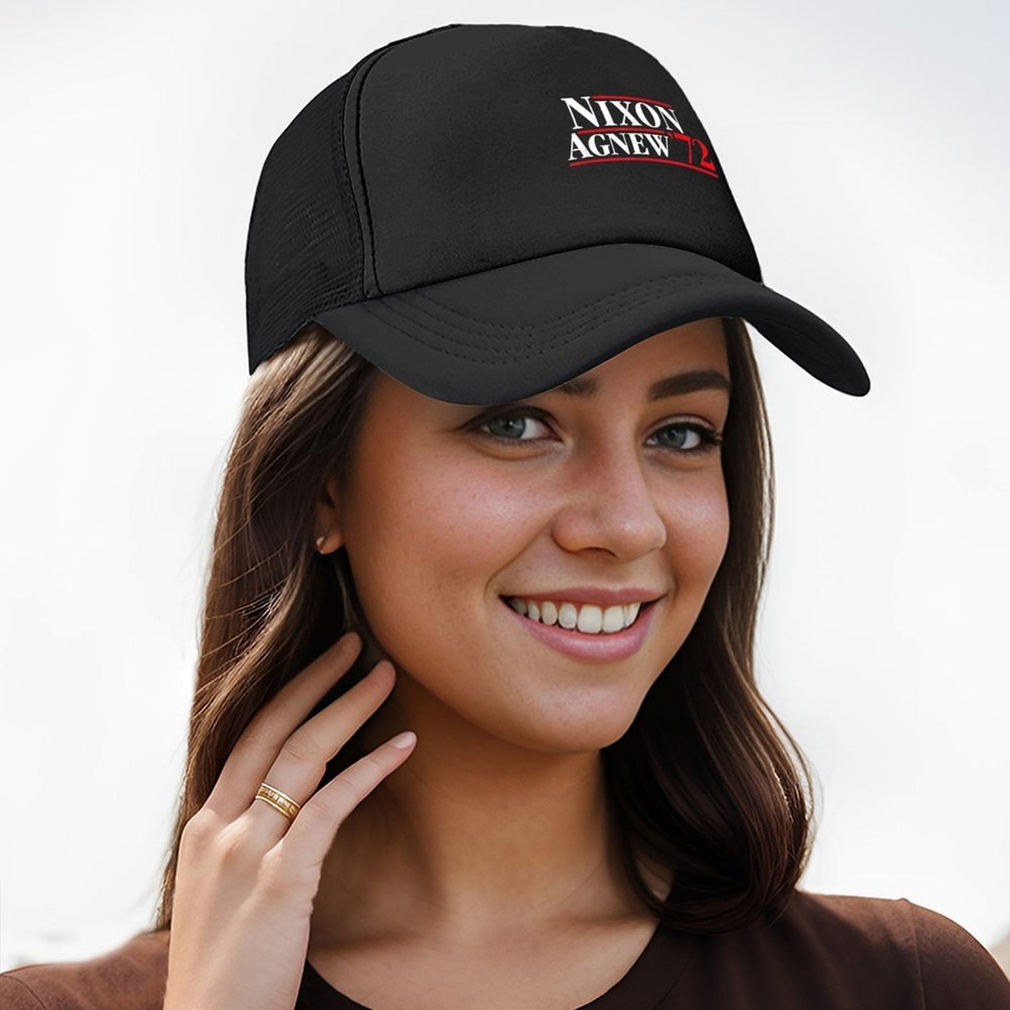 Richard Nixon 72 Retro Presidential Campaign Baseball Cap hats for men Golf Cap Sun Cap Golf Hat Man Mens Caps Women's