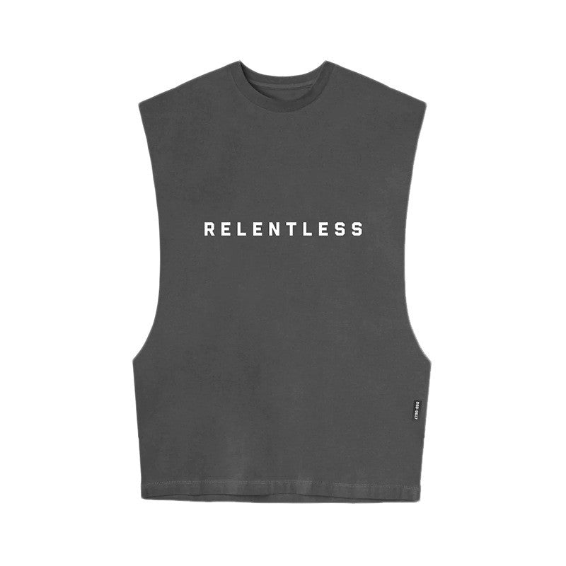 Men's Summer Cotton Casual Tank Top Gym Fitness Clothing Sleeveless Shirt Bodybuilding Running Singlet Undershirt Workout Vest