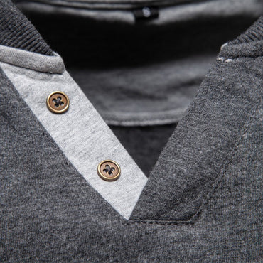 AIOPESON 100% Cotton T-shirt Men Casual Solid Color Long Sleeve Sweater Autumn Fashion High Quality Henley Collar Mens T-shirts