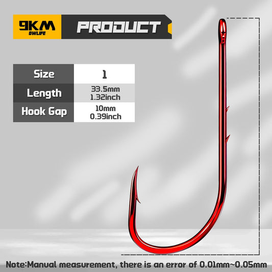 Anzóis de Pesca 9KM Baitholder Haste Longa Vermelho Suporte de Isca Anzol para Água Salgada e Doce, Novo
