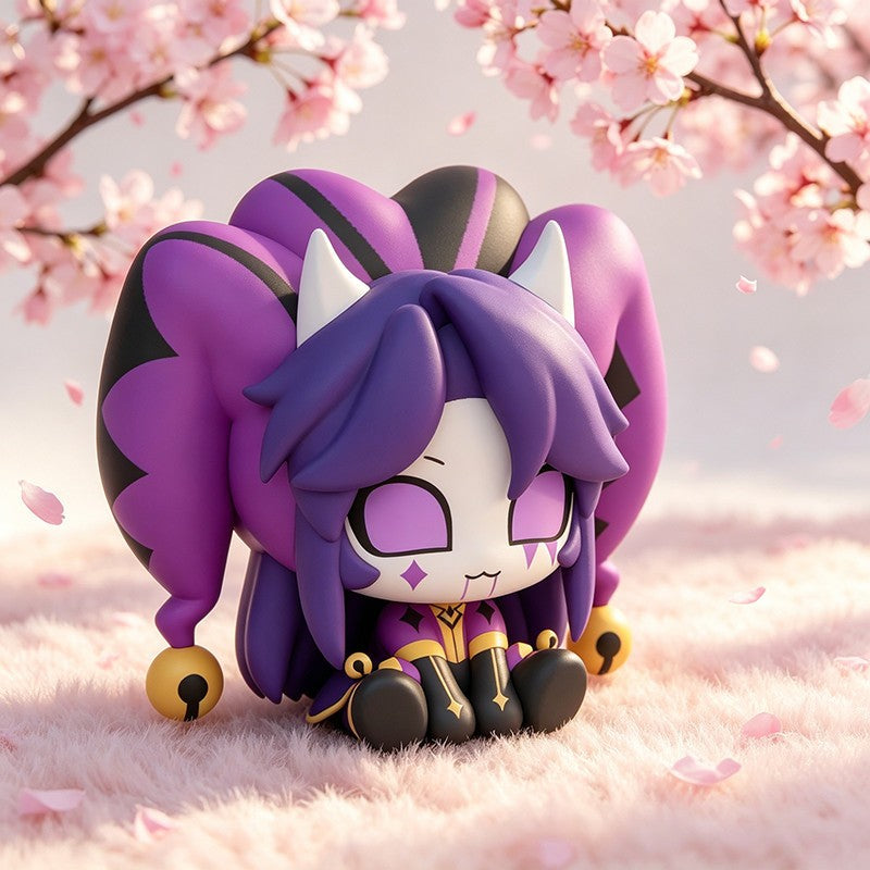 7CM Anime ?The Freak Circus Jester PVC Figures Model Figurine Sitting Position Model Desk Display Standing Ornament Fans Gift