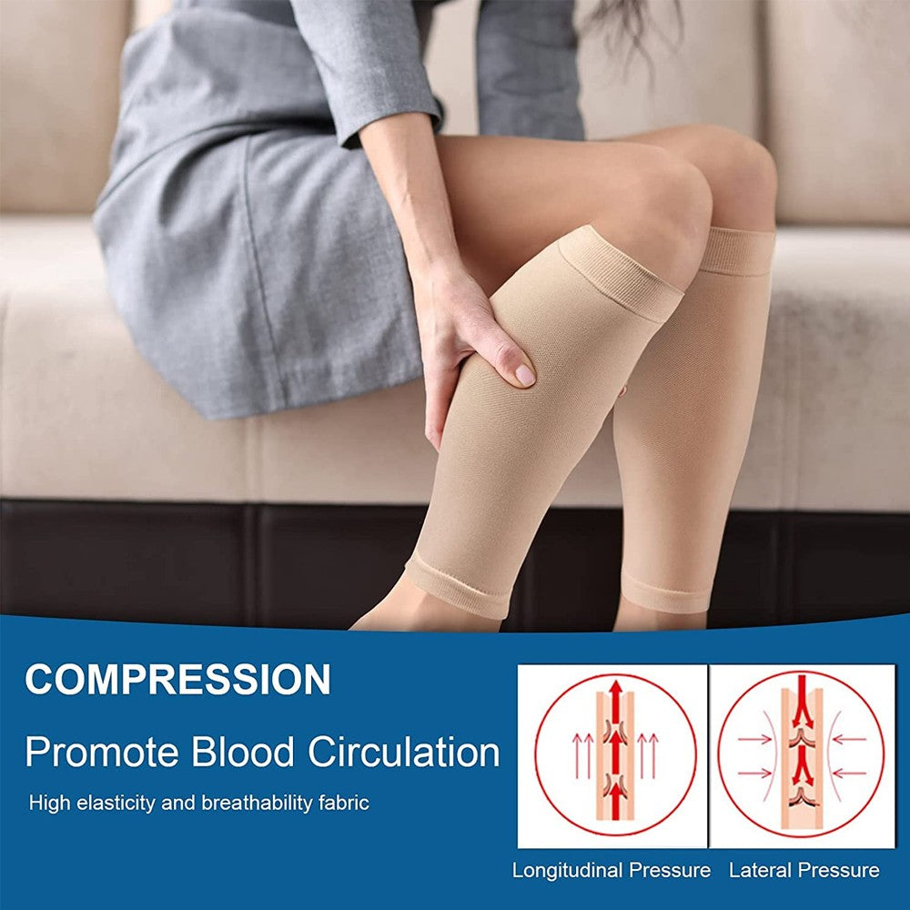 S-7XL Knee High Brace Medical Compress Stocks Firm Support 20-30 MmHg Varicose Veins Stovepipe Sock Unisex Therapeutic Leg Brace
