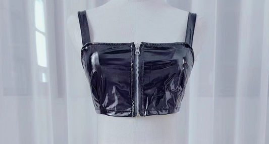 New Sexy Patent Leather Elastic Mini Hip Skirt Nightclub Hot Leather Mini Skirt Evening Dresses Women Black Skirt