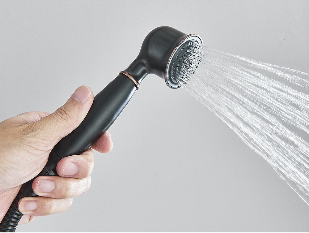 Ducha Chuveiro Banheiro Vintage Cerâmica Latão Montado Parede Torneira Pulverizador Acessório Hardware Chuveirinho