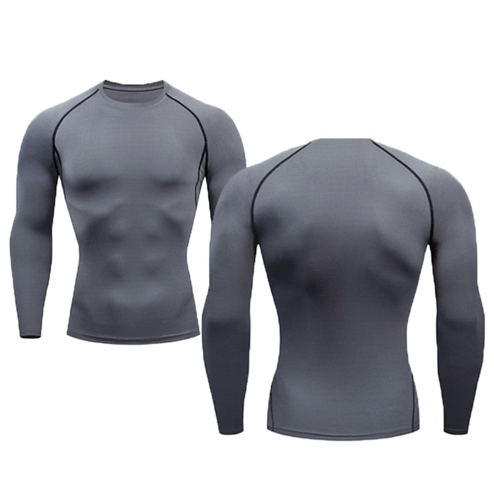 Thermal Man Underwear Set Soild Color Compression T Shirt Leggings Yoga Sets Fitness Sports Suits Men Clothing Gym Running Kit