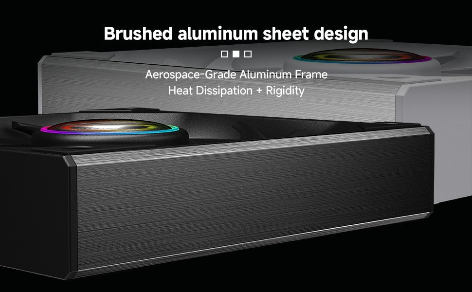 120/240/360mm ARGB PC Case Fan Monolithic Structure Water-Cooled Fan PWM Forward/Reverse Fan Kits Jungle Leopard Starlink Lite