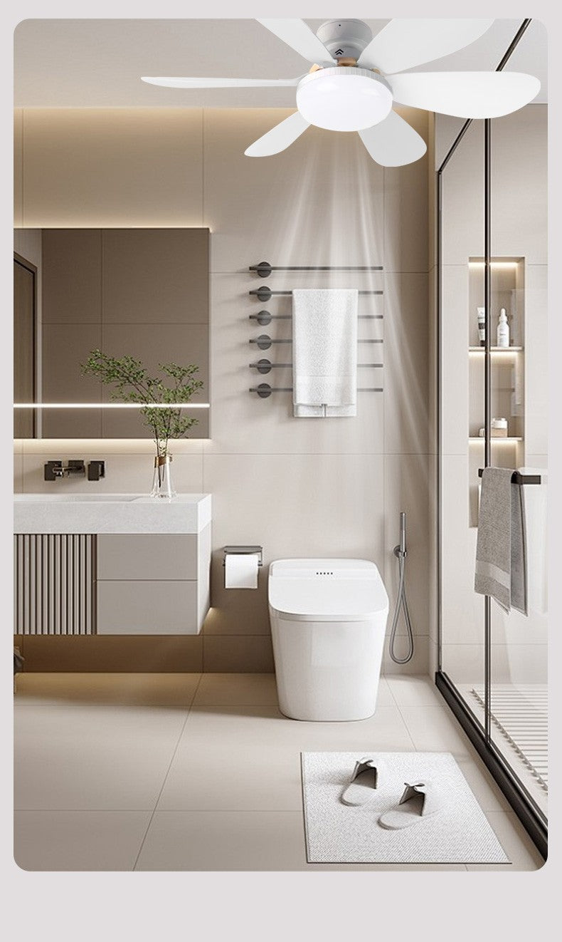 LED 40W ceiling fan light E27 with remote control for dimming, suitable for living room, study, household use, 85-265V bulb