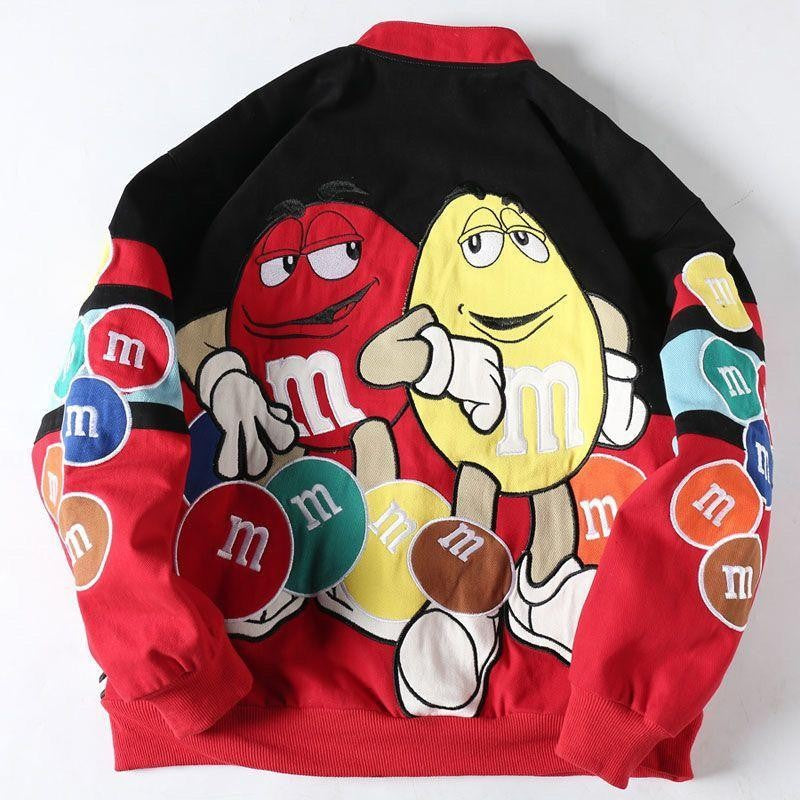 Streetwear Jacket Women Embroidery Oversized Varsity Jacket Men Spring Autumn Baseball Coat Outwears Youth Unisex Clothing