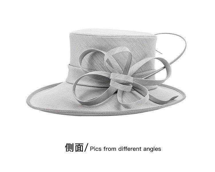 Moda Luxo Moda Pena Chapéu Chá Igreja Elegante Fotografia Cartola Feminina Banquete Fascinator Chapéus Formais de Casamento