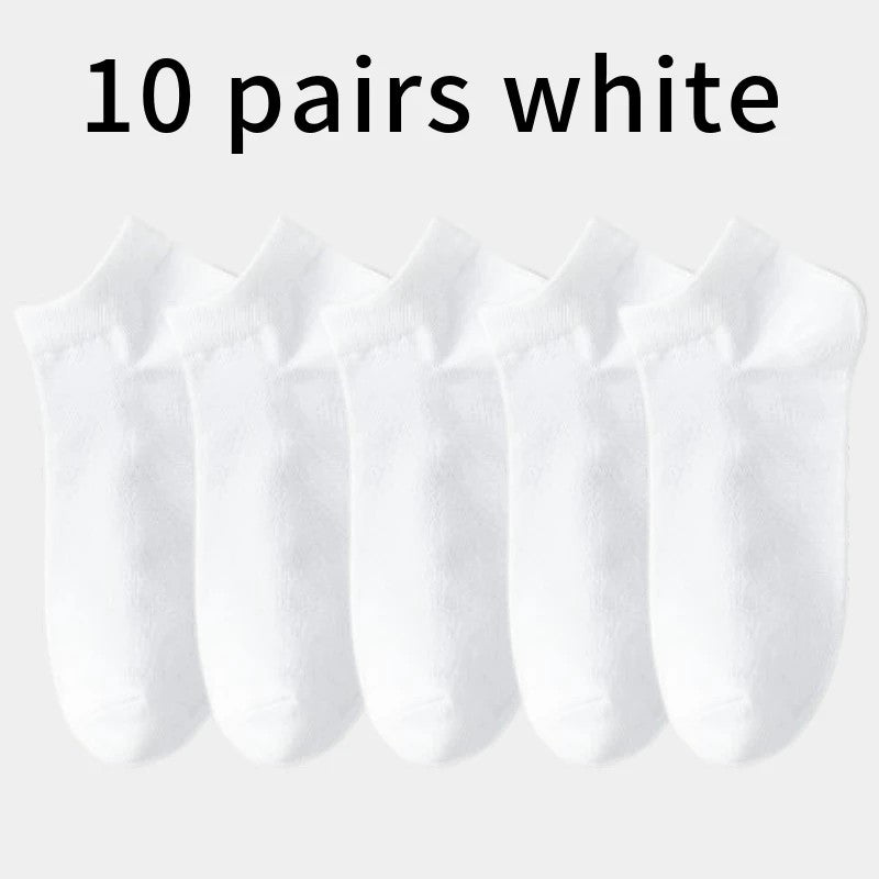 5 pairs of breathable cotton sports socks men's bamboo fiber spring, summer and autumn men's socks sweat deodorant business sock