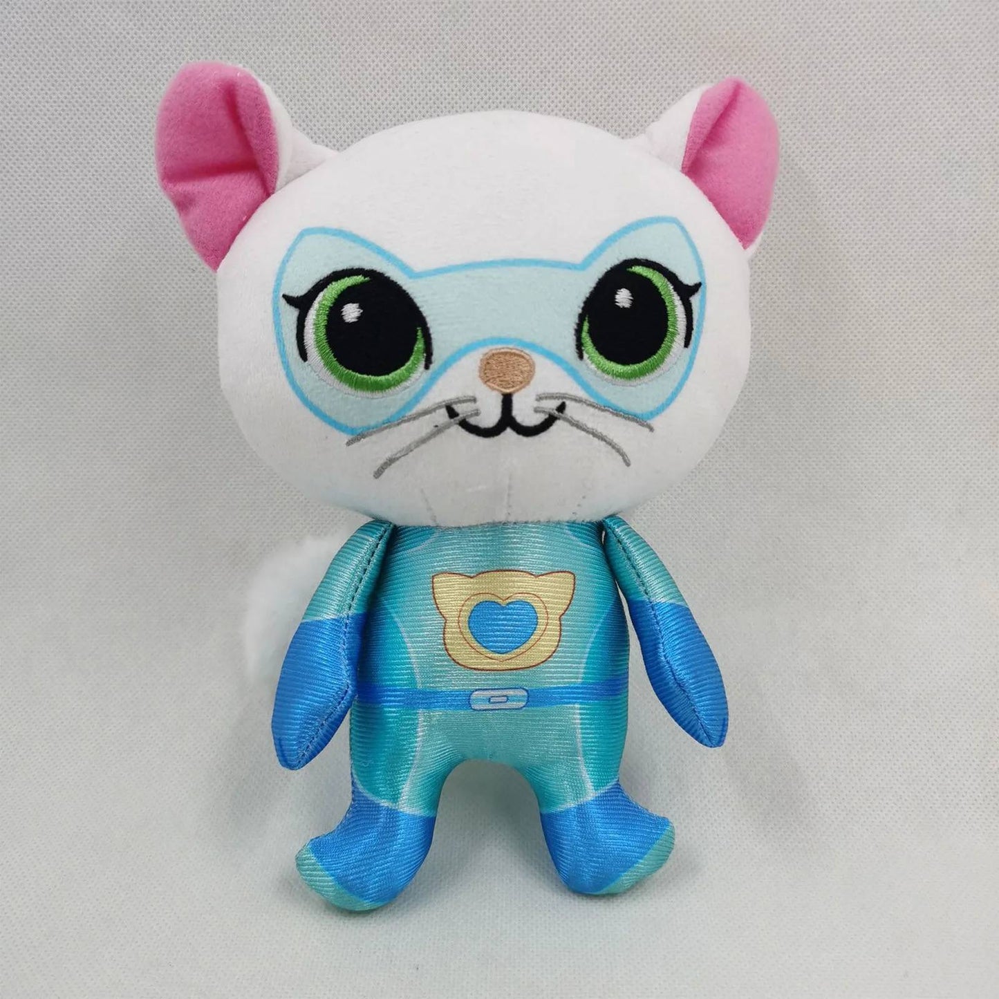 Super Kitty Team Crystal Super Soft Plush Toy Doll Blue Kitten Green Kitten Yellow Kitten Doll Children's Toy Holiday Gift