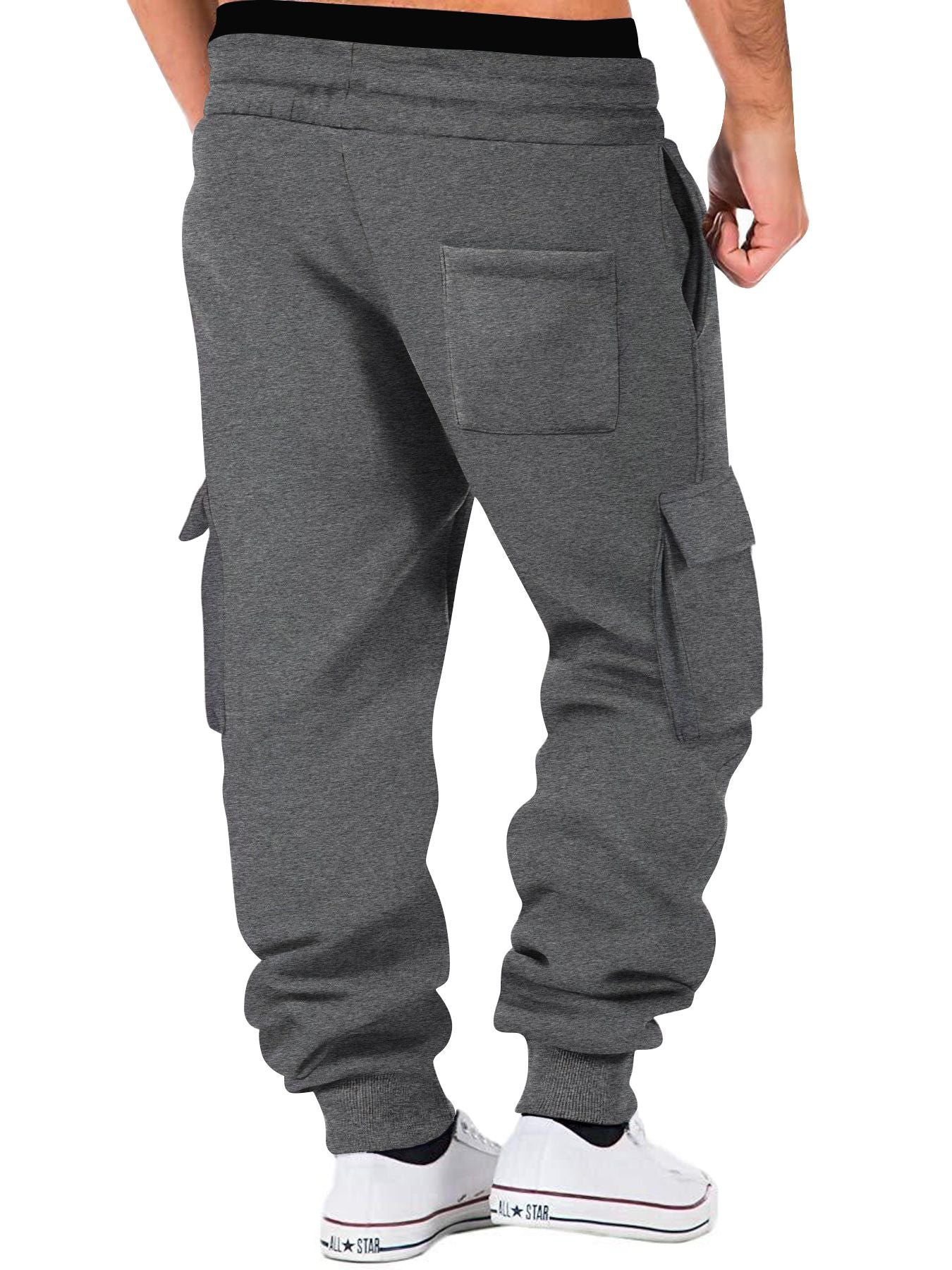 Men's Cargo Pants Joggers Workout Cargo Pants Comfortable and Breathable Outdoor Casual Wearable Running Cycling Multi-Pocket