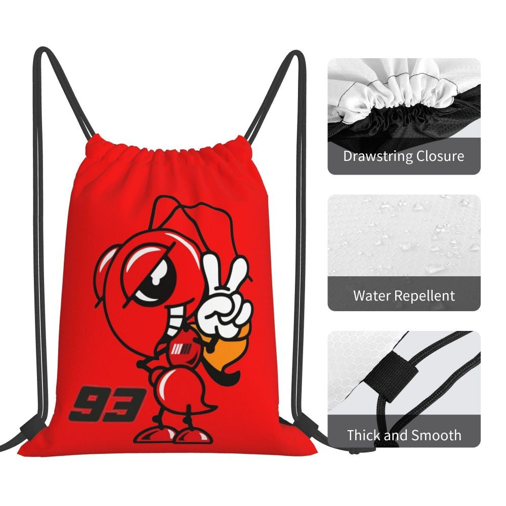 Motorcycle Marc Marqueze 93 Backpacks Casual Drawstring Bags Sports Bag Book Bags For Man Woman School