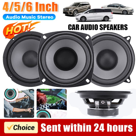 1PCS 4/5/6.5 Inch 2-Way Car HiFi Coaxial Speaker Vehicle Door Auto Audio Music Stereo Subwoofer Full Range Frequency speakers