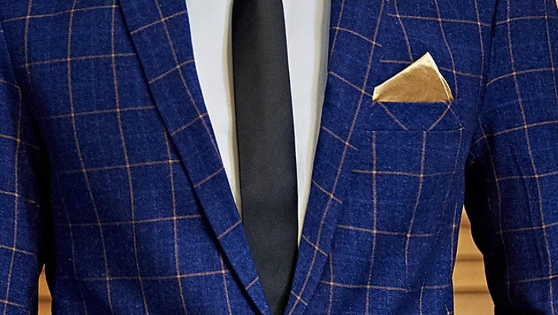 Men's Casual One-Button Plaid Suit Two-Piece Set Business No-Ironing Best Man M-5XL 2025 Fashion Comfortable Fit