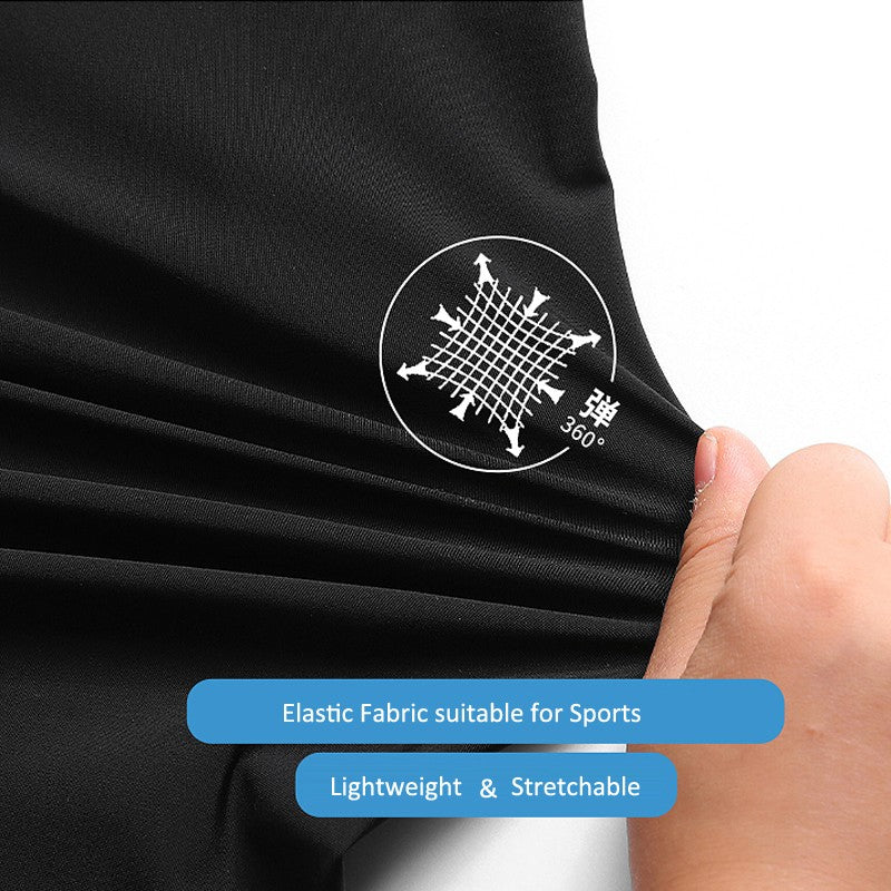 Quick Dry Shorts Men Summer Thin Short Pants Running Sports Bottom Gym Fitness Beach Zipper Pocket Loose Short Sweatpants Men