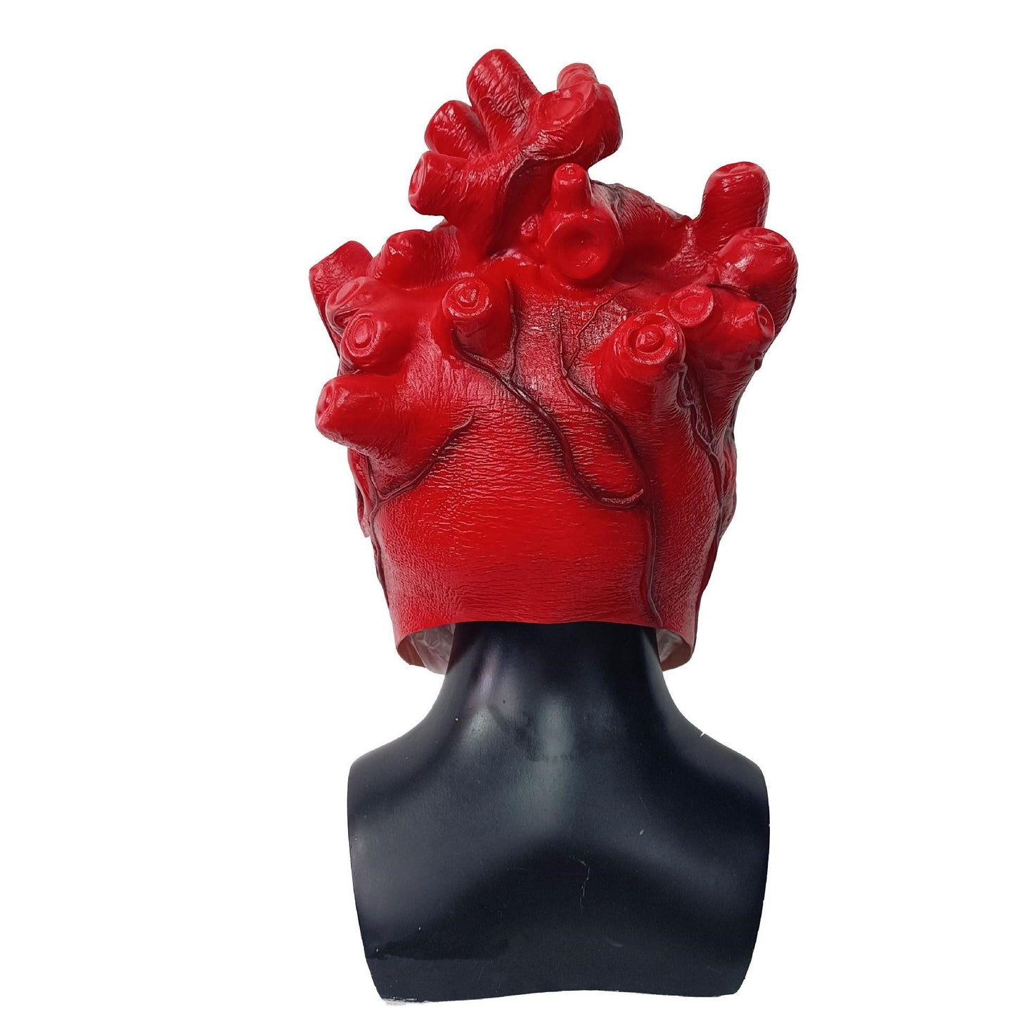 Anime Dorohedoro Shin Heart Cosplay Costume Latex Mask Halloween Party Carnival Prop