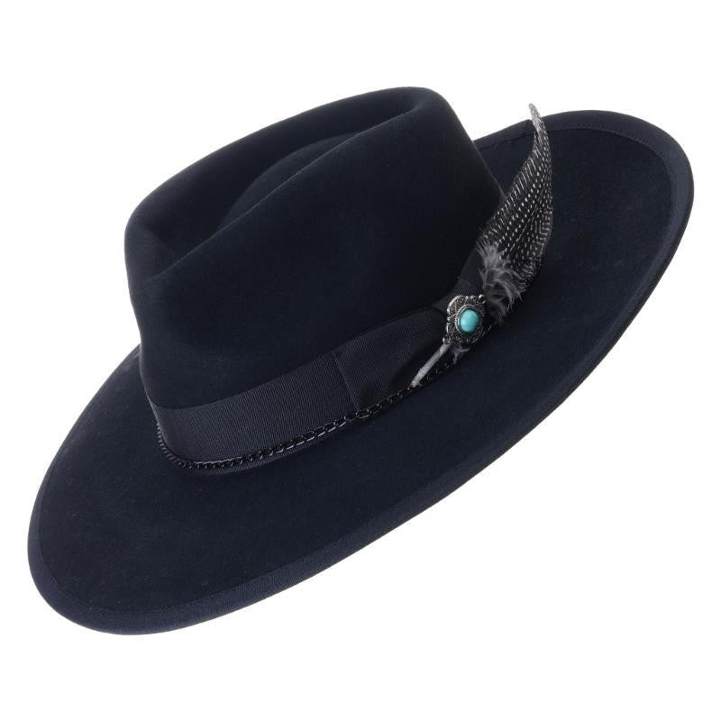 A52E Denims Styles Wool Felted Hat Breathable Warm Hat Light weight Soft Hat