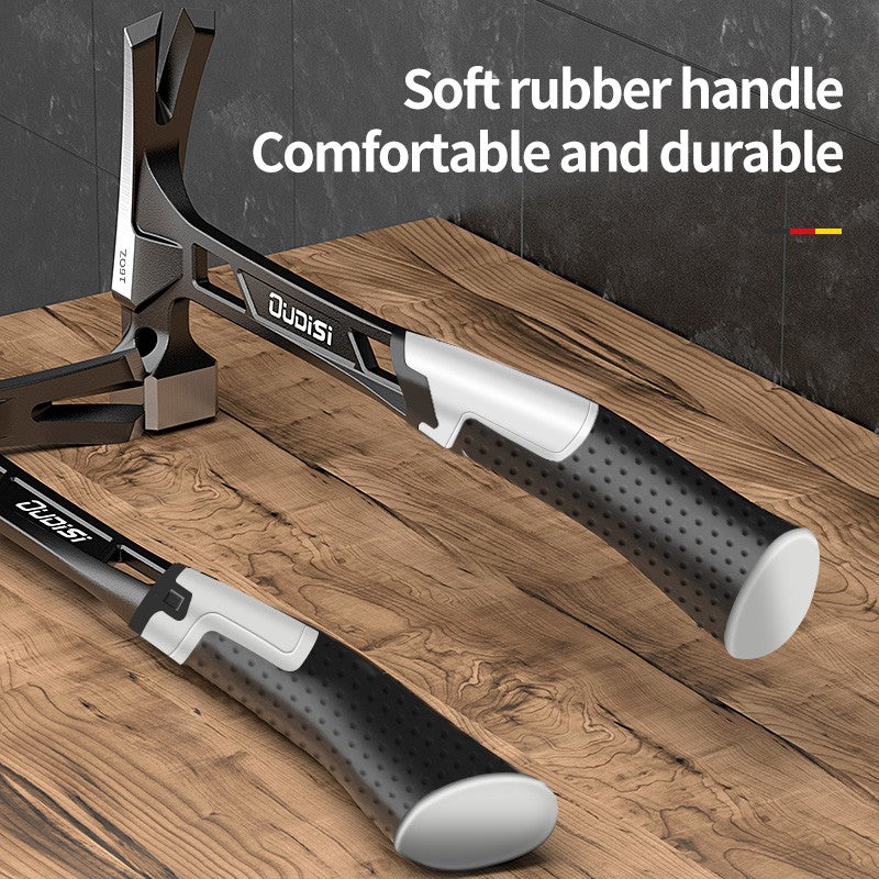 Martelo de Garra Multifunções Magnético Antiderrapante e À Prova de Choque, Ferramenta Manual de Aço, Martelo Automático para Marcenaria com Sucção de Pregos