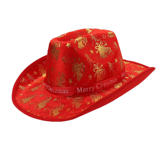 Moda Inverno Natal Fita Decorada Chapéu Jeans Simples Halloween Elegante Combinando Moderno Nova Chegada