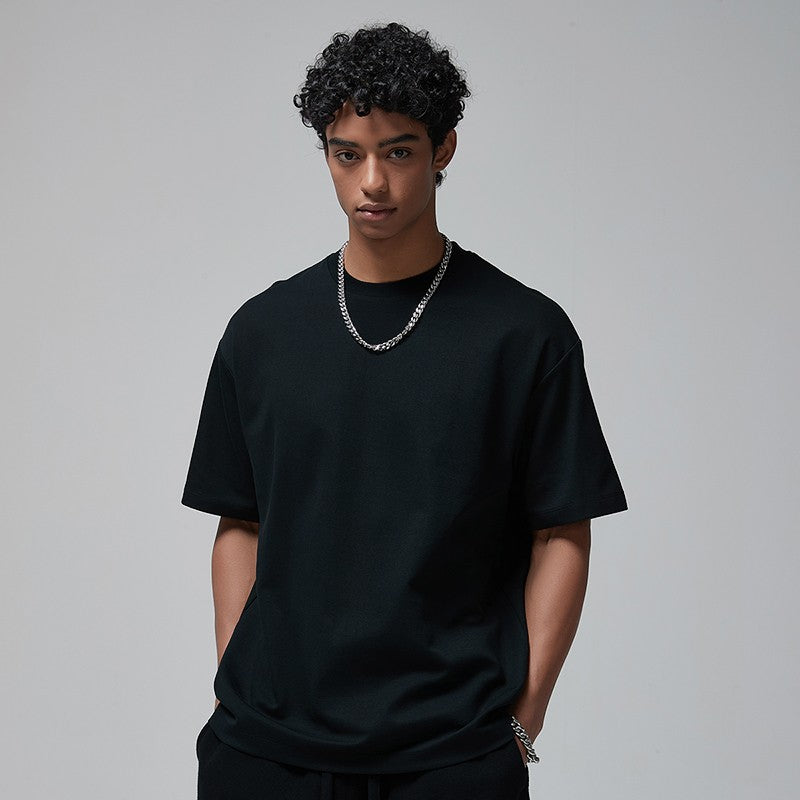 100 Heavy Weight Cotton T shirt For Men Women Short Sleeve Plain Tops Solid Oversized Tee Shirts Quality Clothing 8.8oz 250gsm