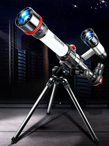 Astronomical Telescope with 3 Eyepieces Dual-Use Science Experiment Monocular Stargazing Telescope Teaching Equipment