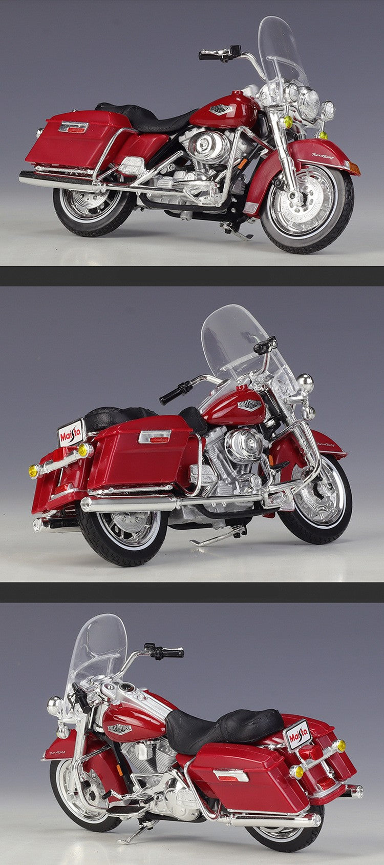 Maisto 1:18 Harley Davidson 1999 FLHR Road King Liga Clássica Modelo de Moto Simulação Metal Brinquedo Modelo de Moto Presentes para Crianças
