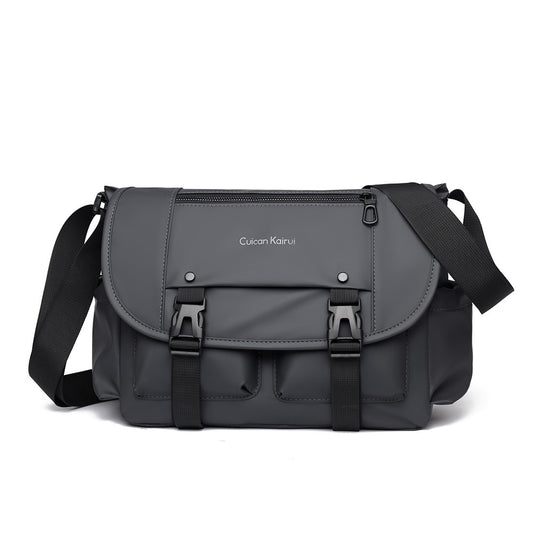 Single Shoulder Bag, Retro Mailman Bag, 2025 New Casual Crossbody Bag, Large Capacity Canvas Bag, Commuting Men's Bag