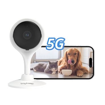 Boykeep 2K 5G/2.4GHz Wi-Fi Indoor Security Camera, Camera for Baby/Elder/Dog/Pet with Phone app, 2-Way Audio Baby Monitor Camera
