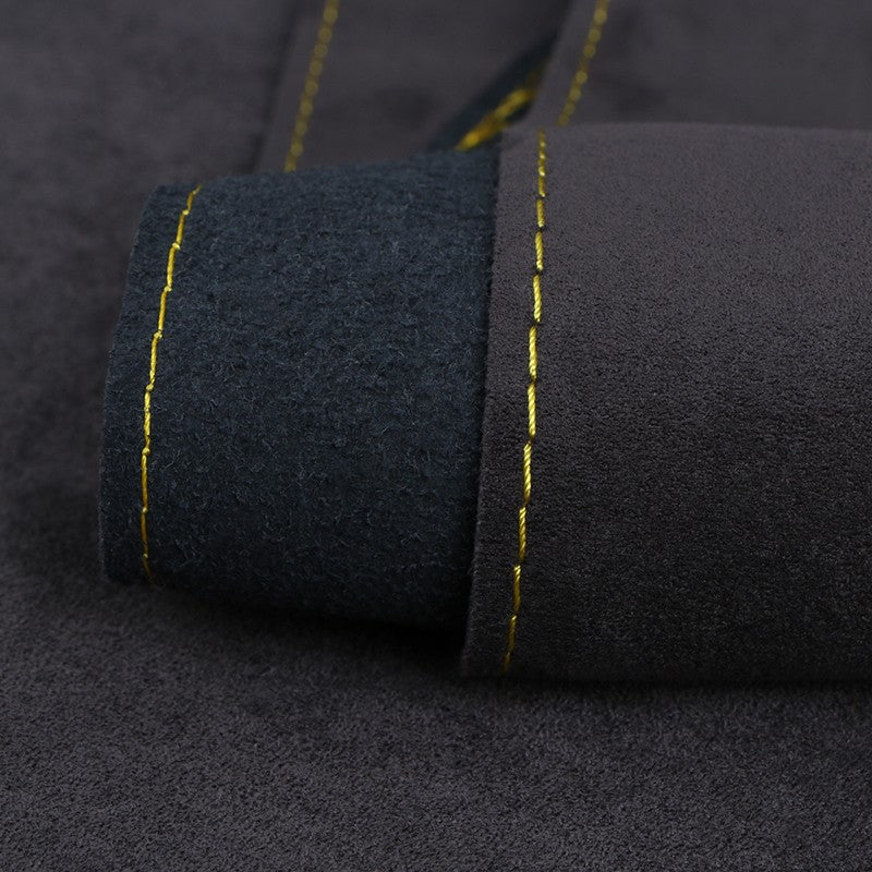 DIY Suede Car Steering Wheel Cover 15 inch Auto Steering Wheel Wrap With Needle Thread Four Season Universal Car Accessories