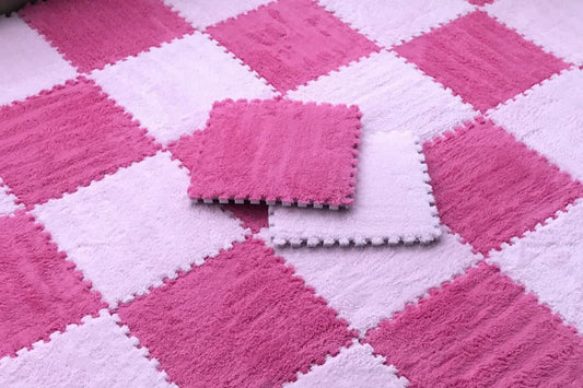 Tapete de Espuma Macia de Pelúcia para Crianças, Tapete de Brincar para Bebês, Brinquedos de Bebê, Tapete de Quebra-Cabeça de Espuma EVA para Quarto Infantil, Tapete de Brincar Quente 30*30*1CM