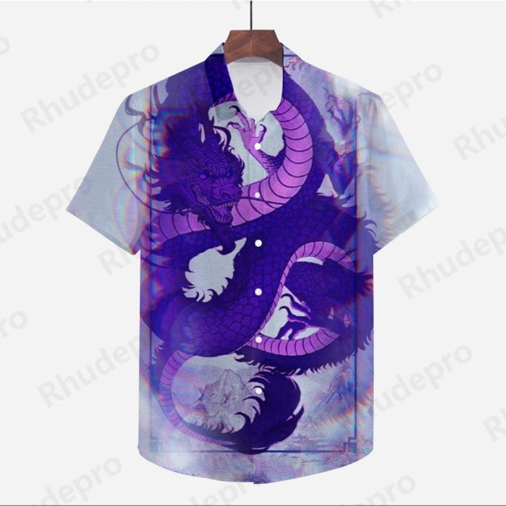 Men's Clothes Seaside Trip Dragon Ball Z Shirt Cool Beach Style Anime High Quality Streetwear Summer Goku Fashion 2024 Y2k