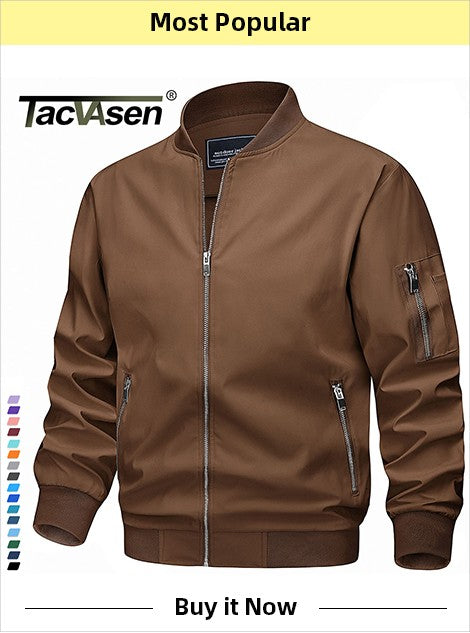 TACVASEN Winter Full Zip Up Warm Fleece Jackets Mens Fuzzy Sherpa Jacket Thicken Thermal Outdoor Fluffy Coat Zip Pocket Outwear