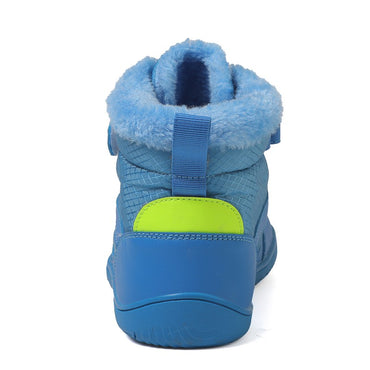 New Children's wide toe barefoot snow boots Little/Big/Kid Wide Toe Minimalist Sneakers Girls waterproof high-top cotton shoes