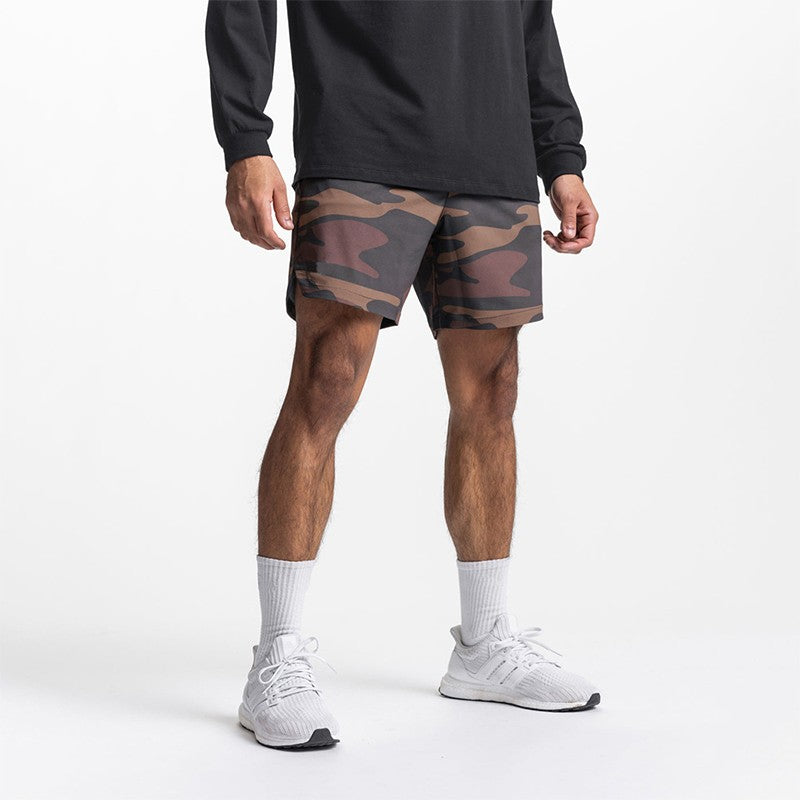 Summer New Gym Jogging Exercise Shorts Men's Sports Fitness Quick-drying Multiple pockets Running Shorts Men Casual Shorts