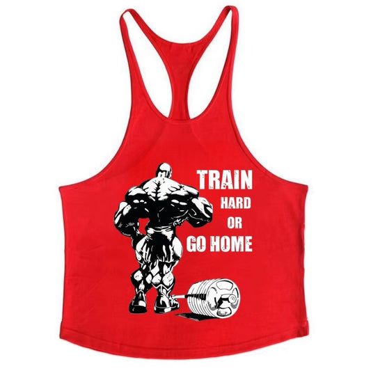 Men's Sleeveless Fitness Tank Top, Cotton Slim Fit Soft Gym Shirt, Bodybuilding Stringer Muscle Singlet for Intense Training