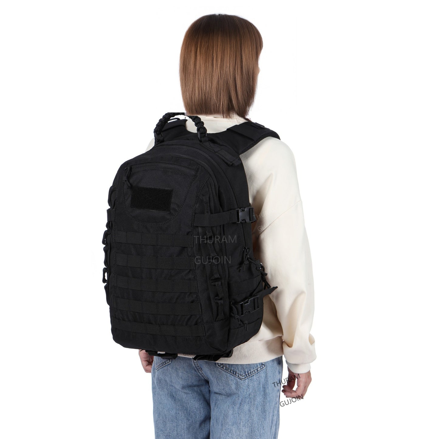 Mochila Tática de 38L, Estilo de Mochila de Grande Capacidade Impermeável para Exterior com Sistema MOLLE, para Caminhada, Acampamento, Viagem ou Mochila de Fuga