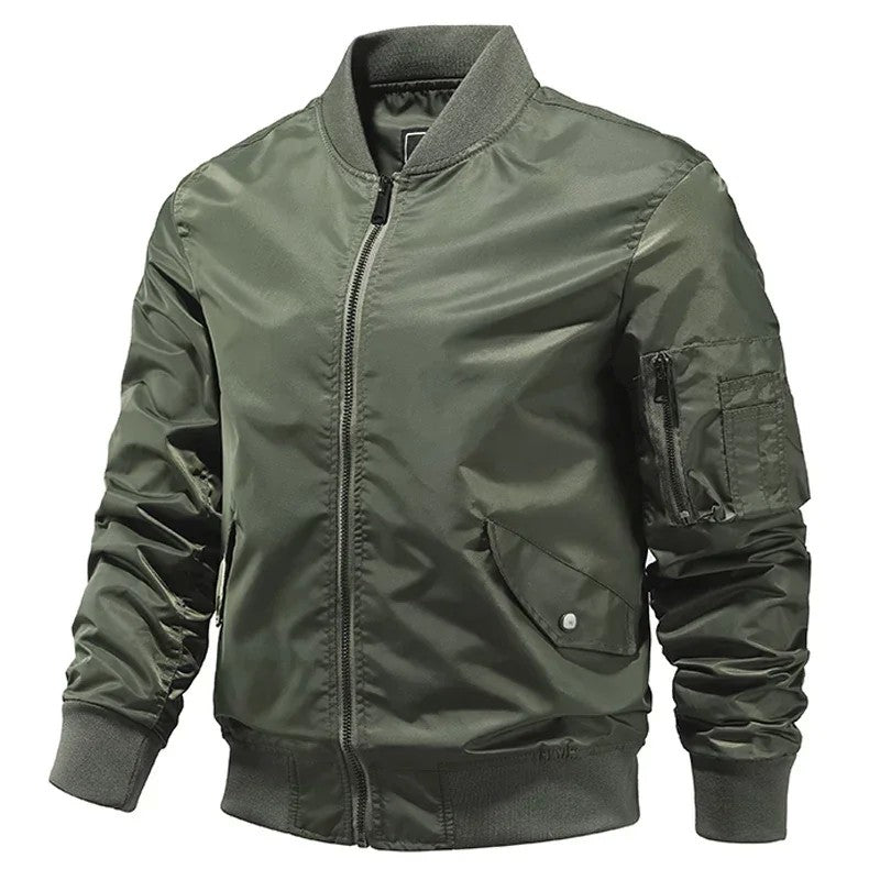 Bomber Jacket Men Winter Autumn College Camouflage Jackets Men Motorcycle Coat Windproof Army Pilot Military Jacket Streetwear