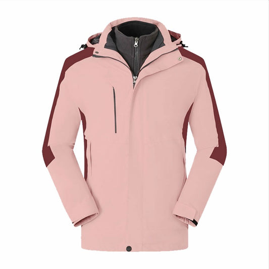 Customized Windbreaker printing free logo image picture thick fleece lined jackets outdoor sportswear windproof coat team clothi