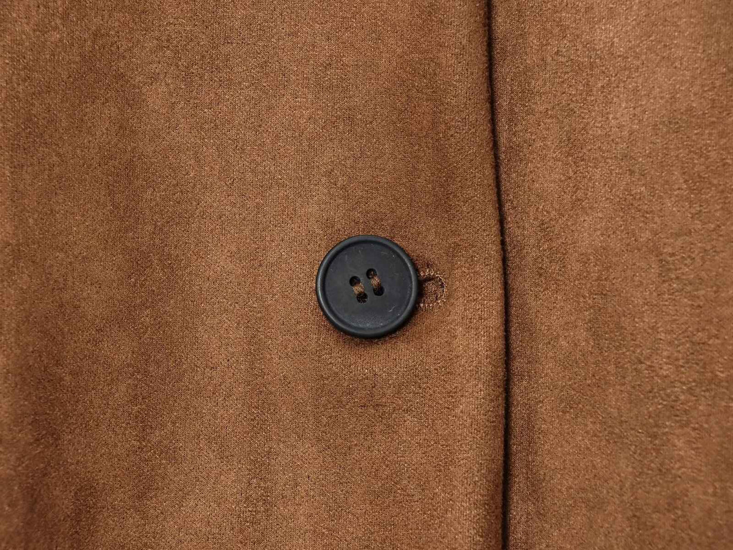 NERHEFZ Autumn Women Leather Jacket with Flared Hem Long Sleeve O Neck Button Jacket Causal Lady Coats Female Tops