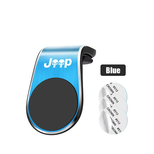Magnetic Car Phone Holder Air Vent Clip Mount For Jeep Renegade Compass Grand Cherokee Wrangler jk Gladiator Car Accessories