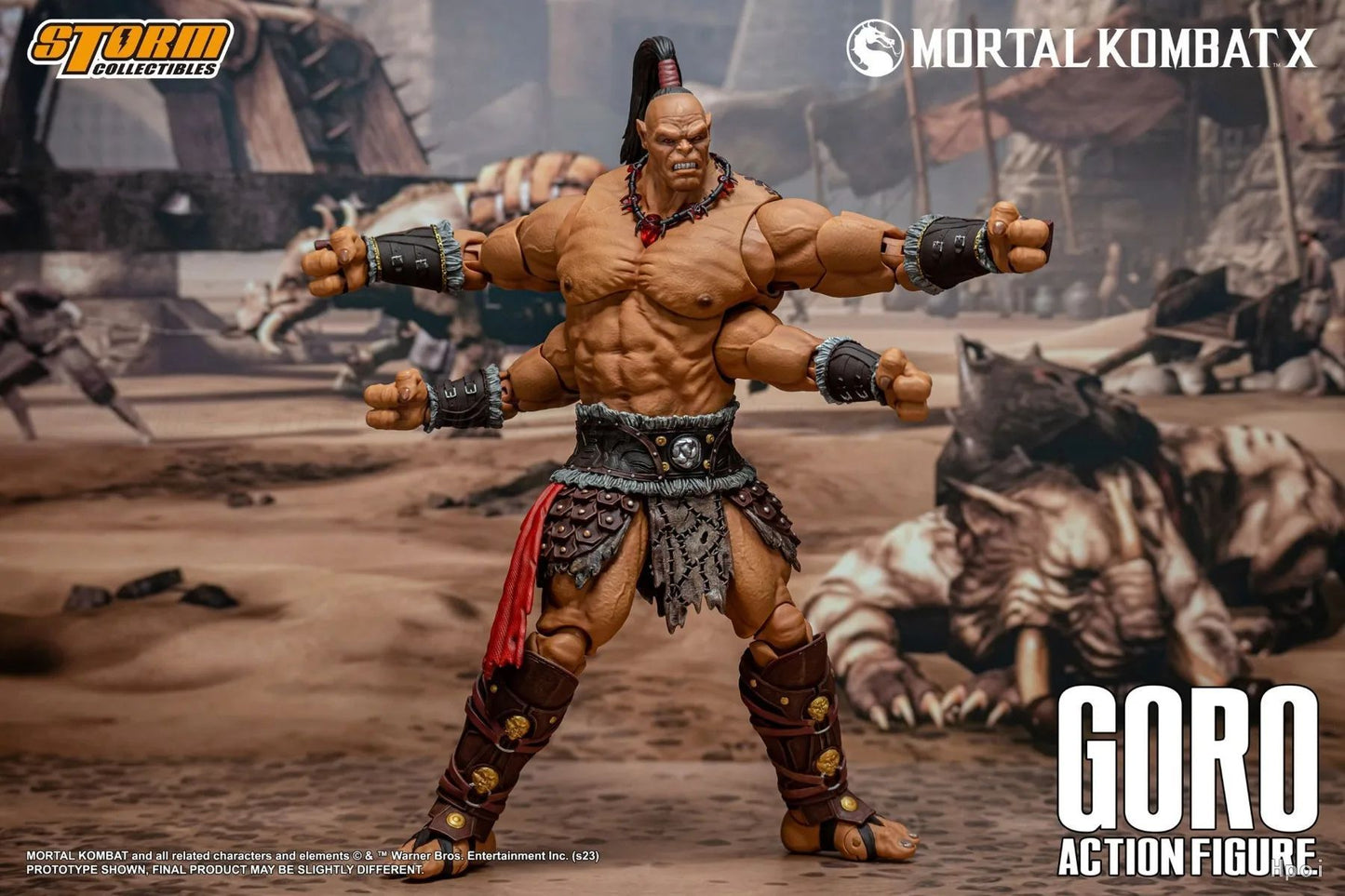 ?MT?Original Storm Collectibles Mortal Kombat GORO Action Figure Model Toys