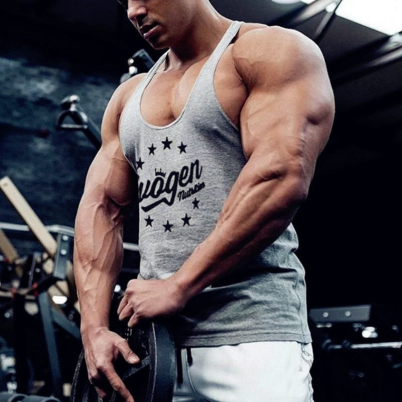 Muscle Men's Sports Tank Top Cotton undershirt gym Tops Sleeveless Tank Top Men fitness Running sweatshirt vest