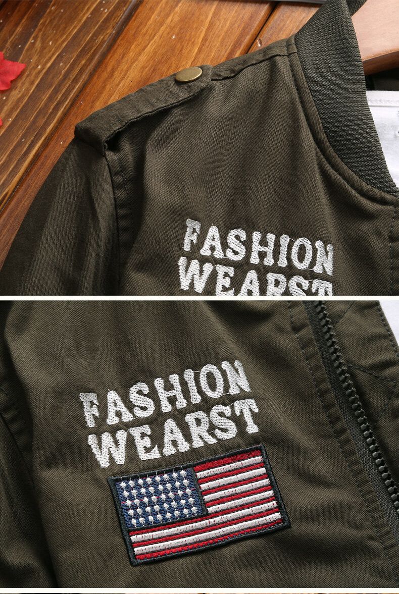 New Spring Military Style Pilot Jacket Multi-pocket Men Tactical Flight Jacket Autumn US Air Force Motorcycle Outwear Cotton