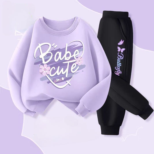 Autumn Baby Boy Clothes Fashion Printed T-shirts and Pants 2 Pieces Set Children Girls Casual Top Bottom Outfits Tracksuits