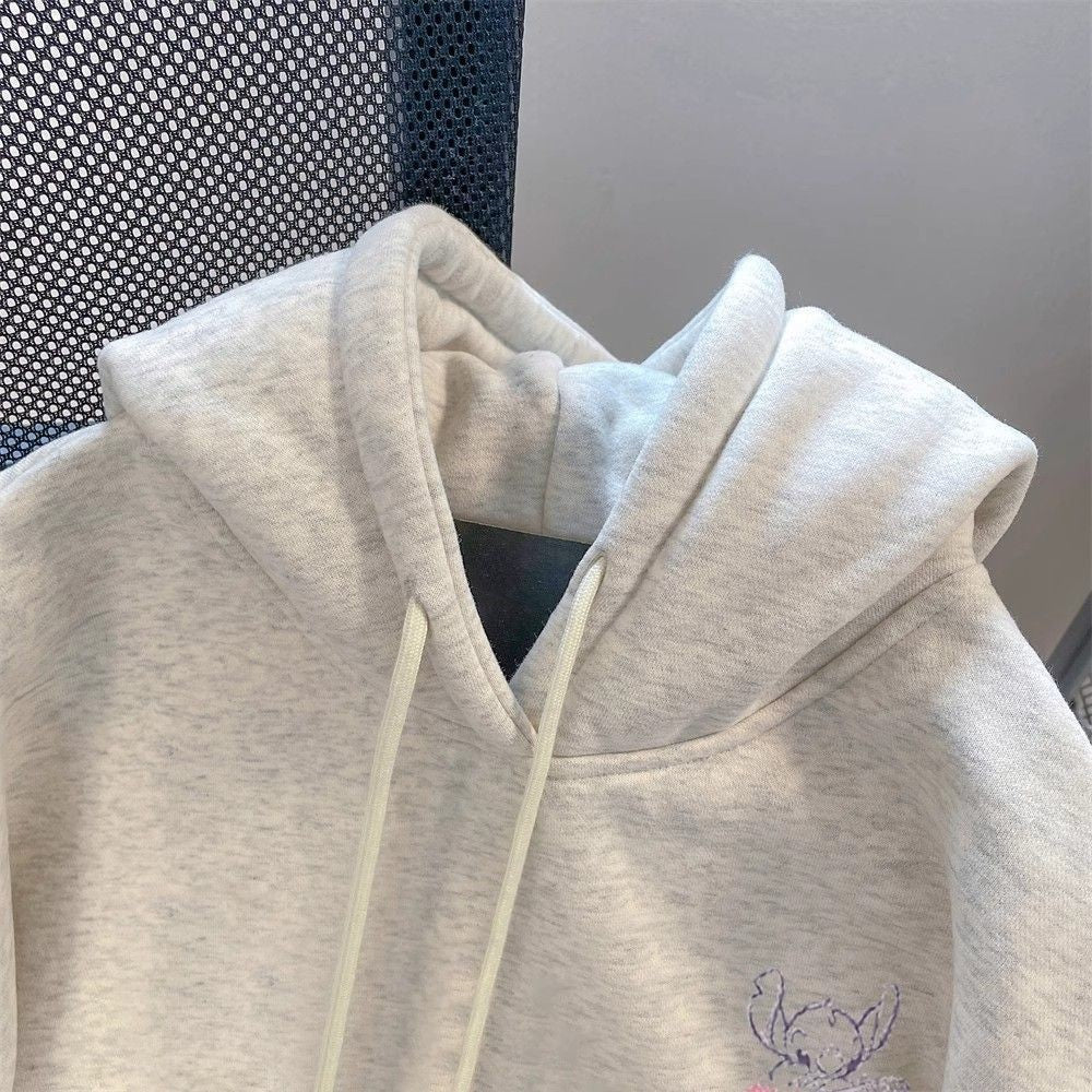 Série Fofa de Desenhos Animados do Stitch Moda Suéter Kawaii Disney Periférico Outono Nova Tendência Jaqueta de Moletom Oversize Presente para Amigos